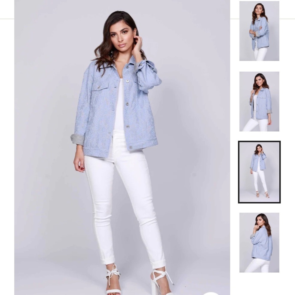 DOLCE CABO Lace Denim Jacket